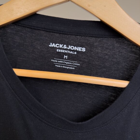 Jack & Jones Black Long Sleeve T-Shirt (Medium) - Picture 3 of 3
